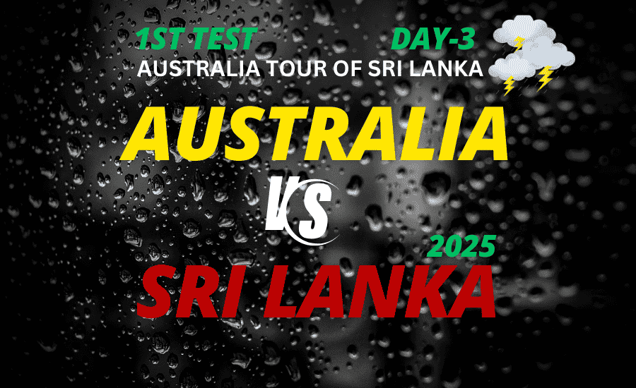AUS Vs SL: Australia in Control as Rain Pauses the game
